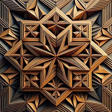 3D model geometric pattern (STL)